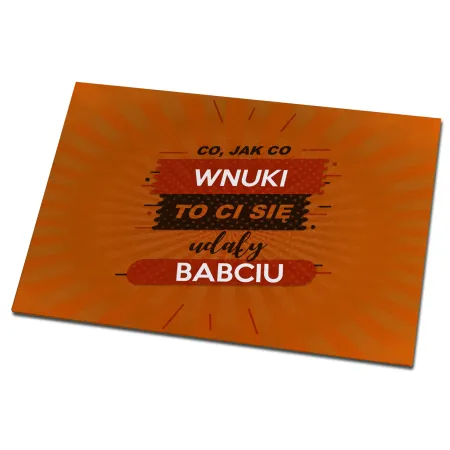 Magnes na lodówkę dla BABCI Wnuki to Ci się udały